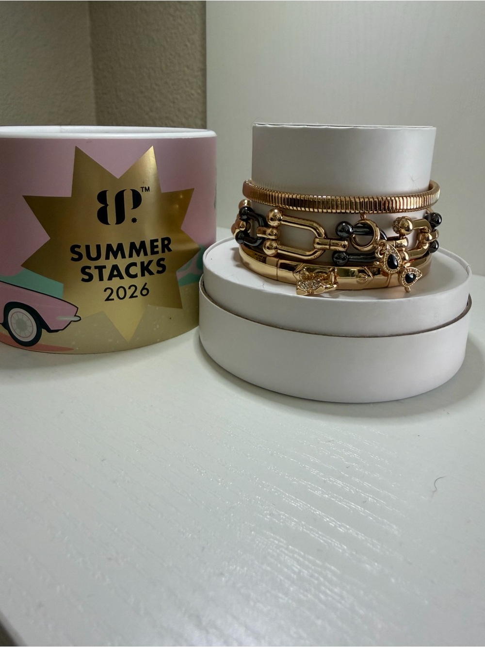 Bomb Party Gold Stack Bracelet Set - Summer Stacks 2026